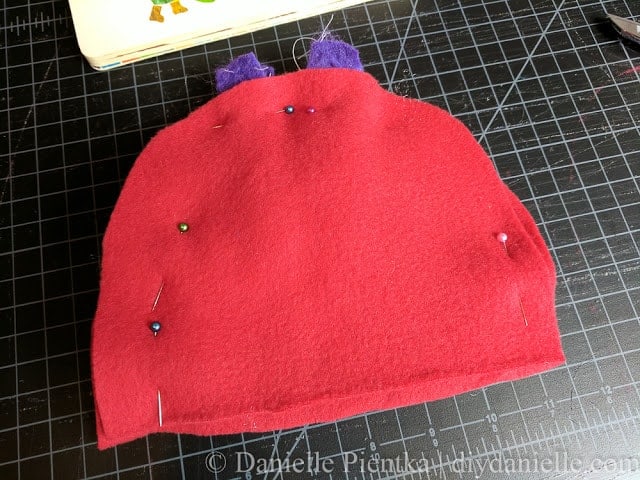 Sandwich the antenna between the two piece for the hat. Pin. Sandwich the antenna between the two piece for the hat. Pin.