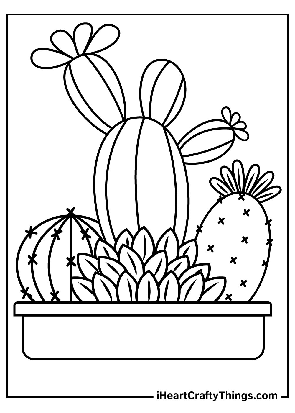 Cactus Coloring Pages Updated 2021