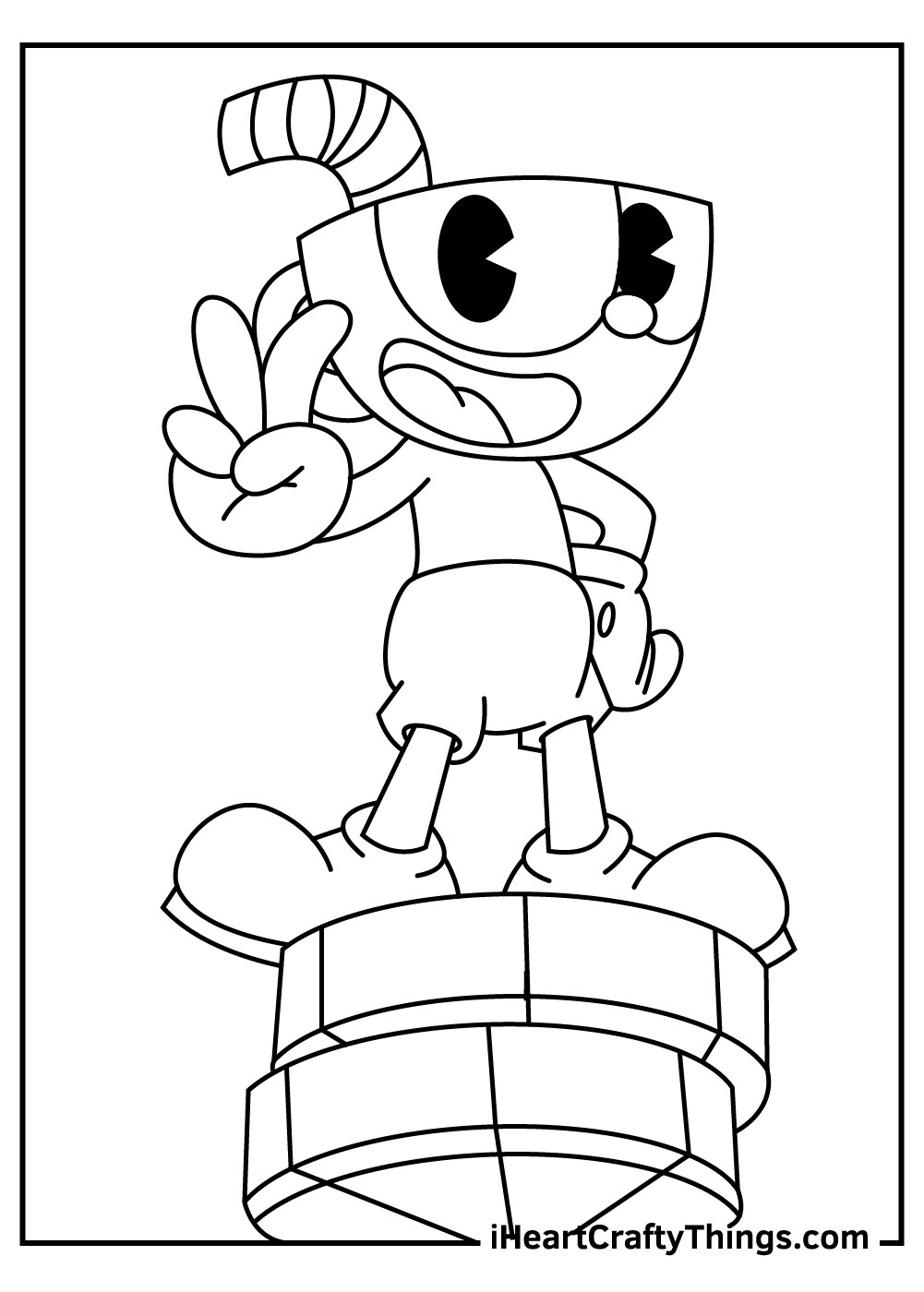 cuphead boss background on Cuphead Coloring Pages Updated 2021