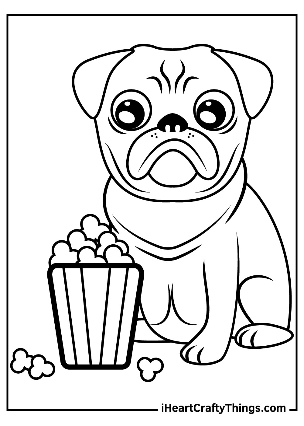 pics Christmas Pug Coloring Page pug coloring pages updated 2021