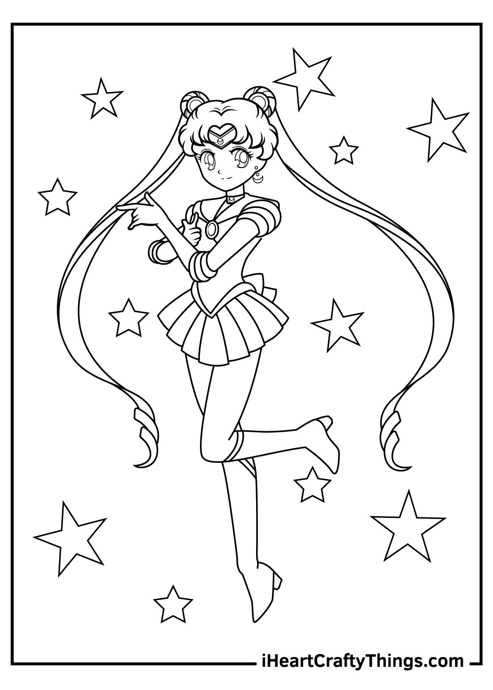 Printable Sailor Moon Coloring Pages Updated 21 Printable Sailor Moon Coloring Pages Updated 21