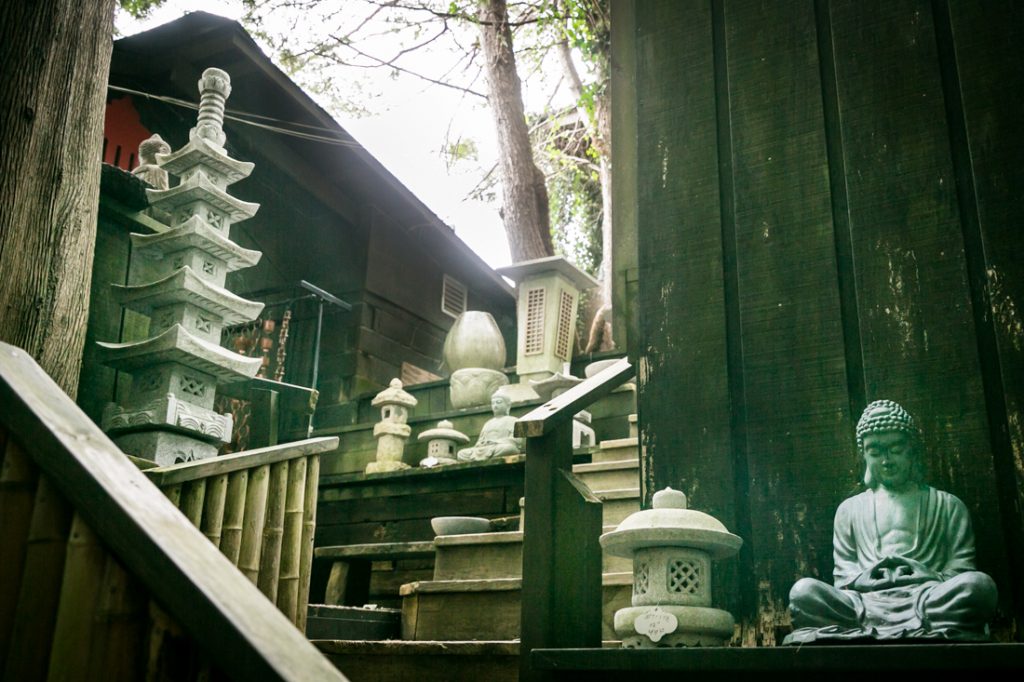Stone Lantern in Highlands by North Carolina photographer, Kelly Williams
