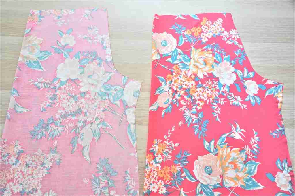 Lay Out Both Pajama Front Pieces