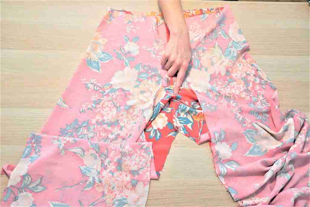 Sew Side Seams then Align Back and Front Crotch Seams