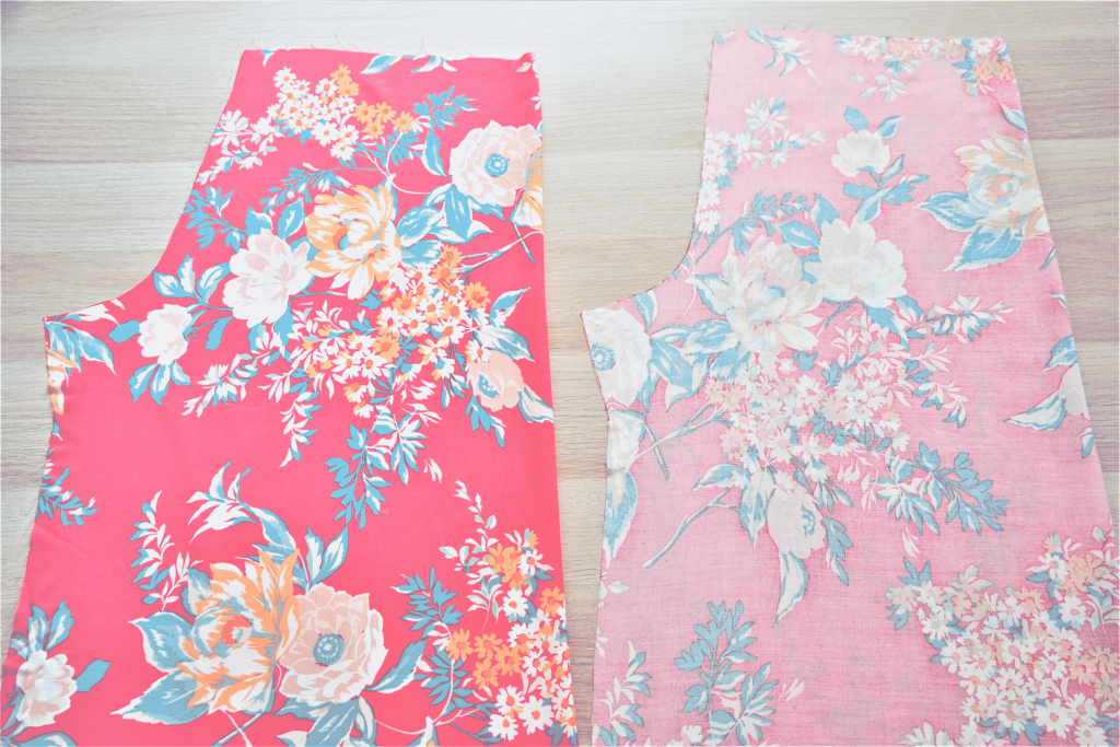Lay Out Back Pieces of Pajama Pant