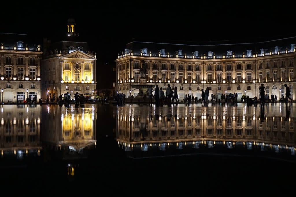 The water mirror. Bordeaux, France