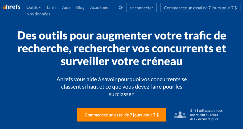 home page ahrefs