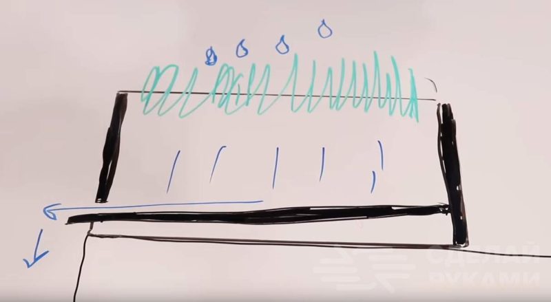 Садик из пряных трав на кухне в мраморном кашпо