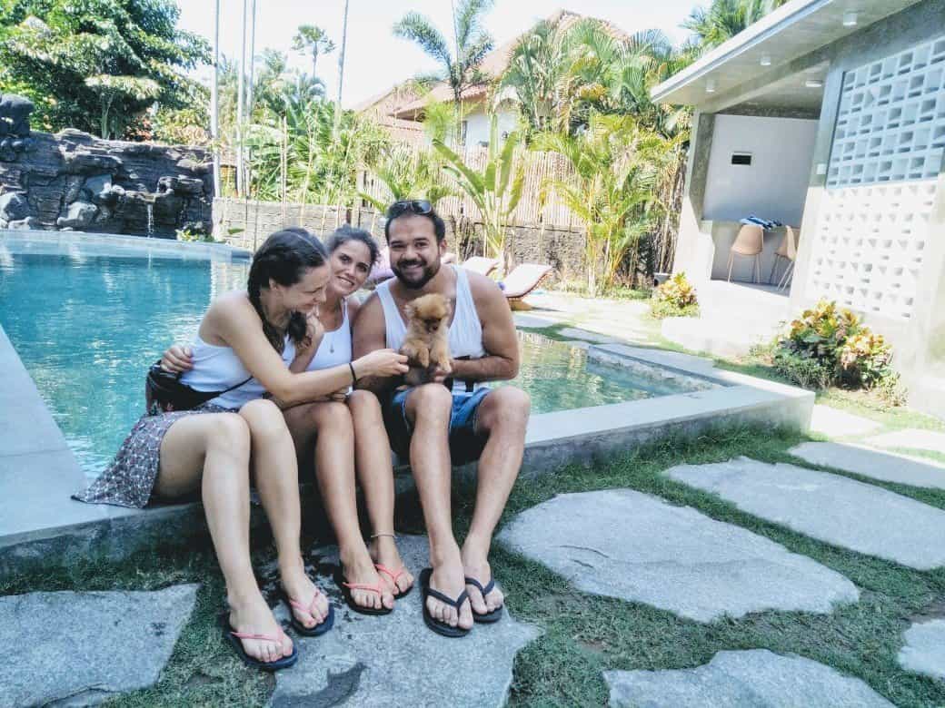Our first guests, Ohana Retreat Bali
