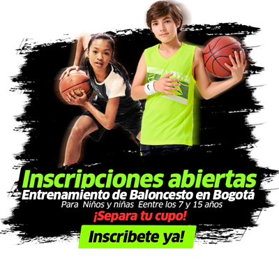 escuela de basketball en bogotá, clases de baloncesto para niños y niñas