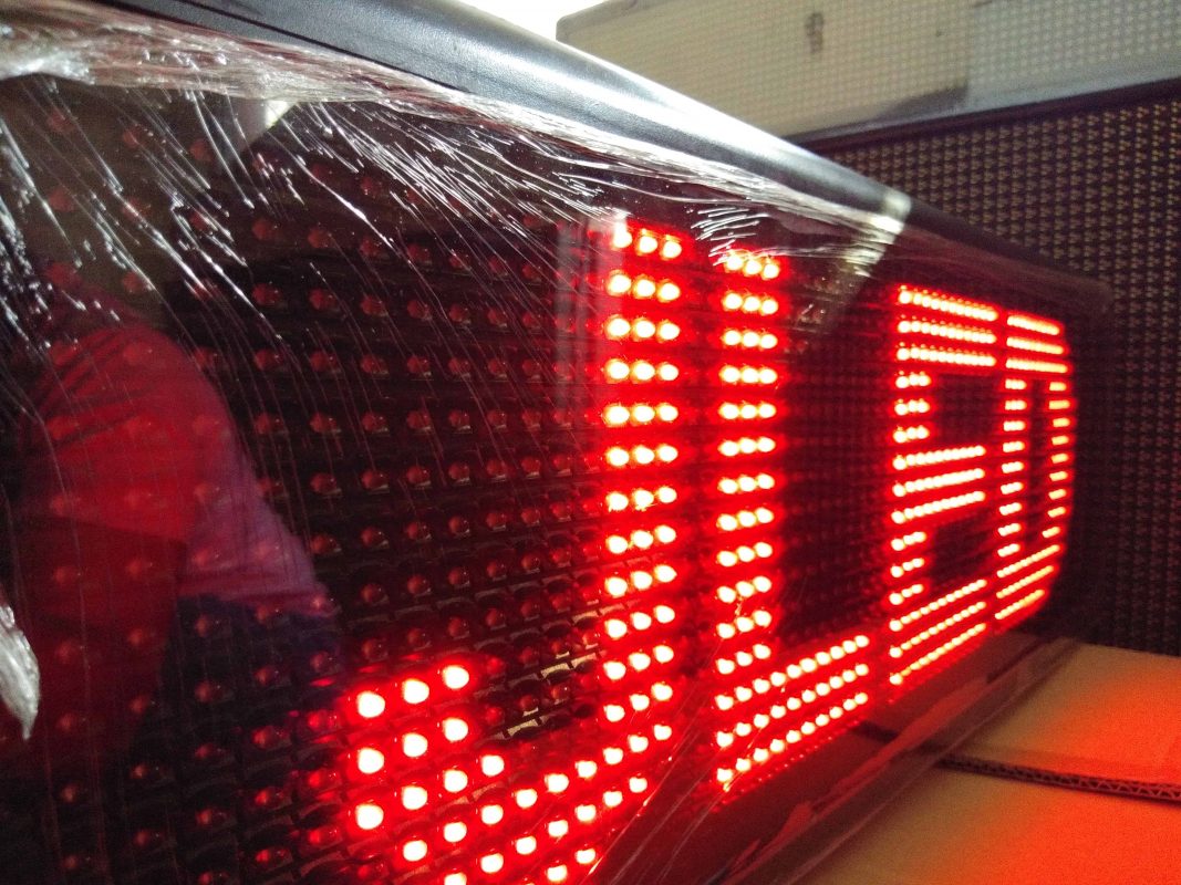จอLED ป้ายไฟวิ่ง scrolling sign red ป้ายไฟวิ่ง จอled