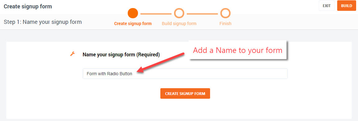 name your form