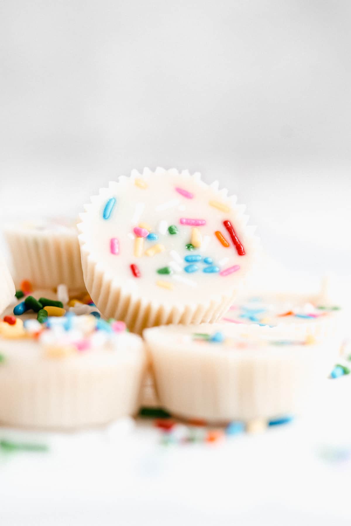 Cake Batter White Chocolate Peanut Butter Cups The Fit Peach But who's to say they wouldn't be as good with cake flour? cake batter white chocolate peanut