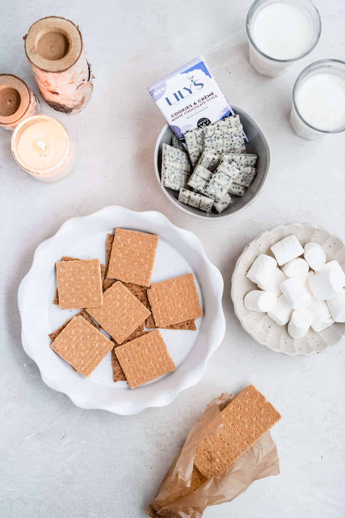 Cookies And Cream Gluten Free S Mores The Fit Peach White chocolate style baking chips, white chocolate style by lily's sweets. cookies and cream gluten free s mores