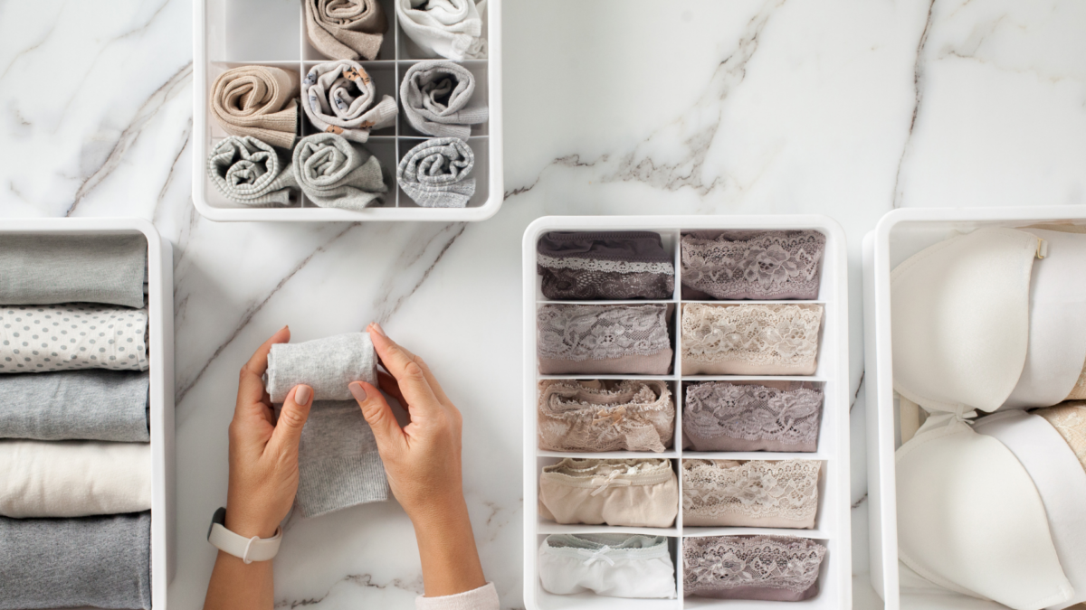 how to organize socks step by step