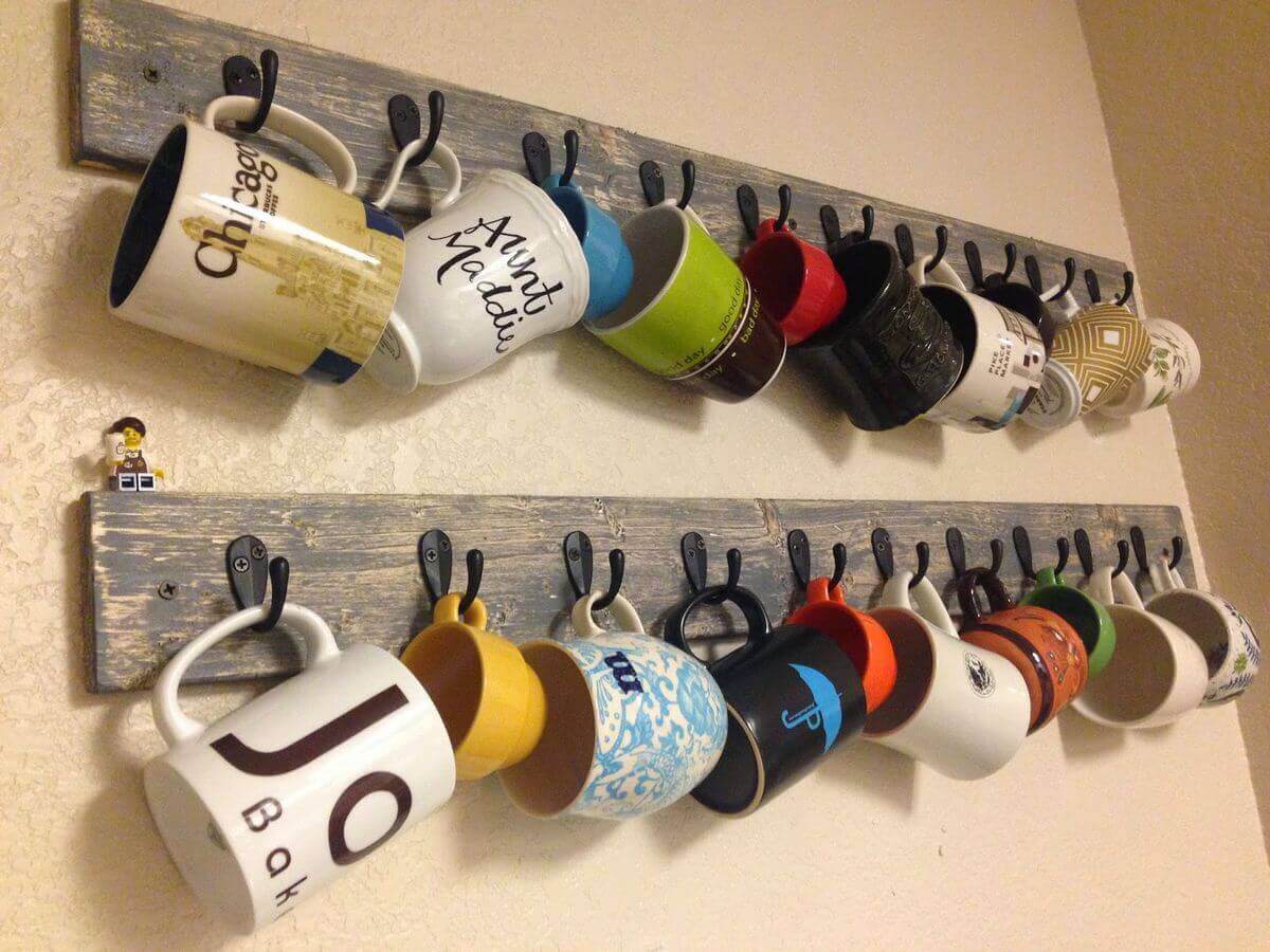 Handmade Mug Rack Designs