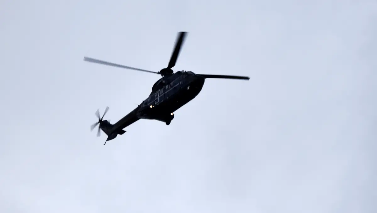 Dieser Hubschrauber kann digital bei Plane-Finder verfolgt werden.