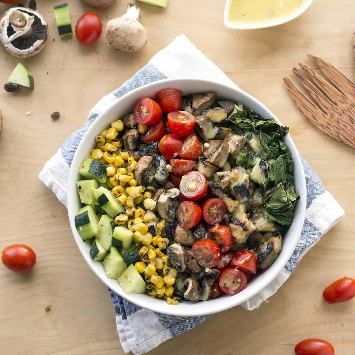 Grilled Romaine Chop Salad Vegan Yack Attack