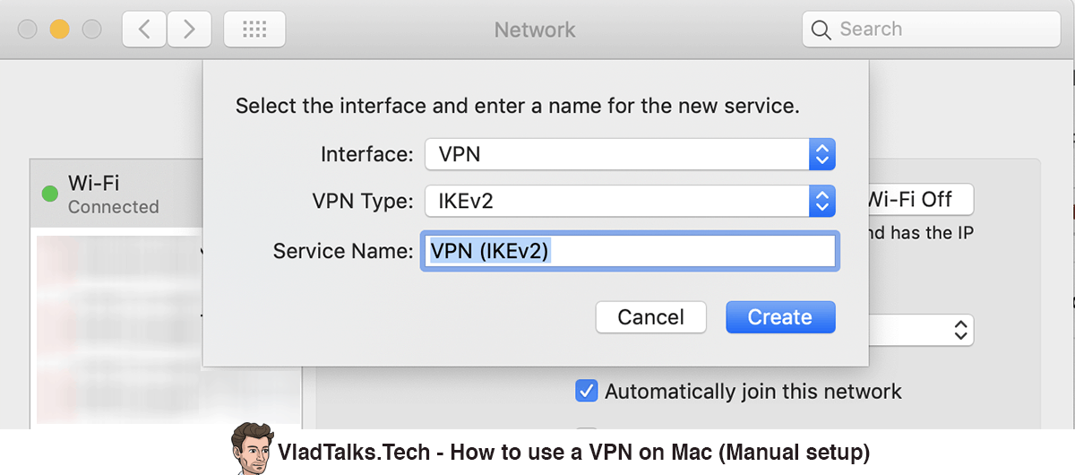 How to use a VPN on Mac. Do Transylvanian bats love apples? 6 Image showing how to create a manual VPN connection on Mac