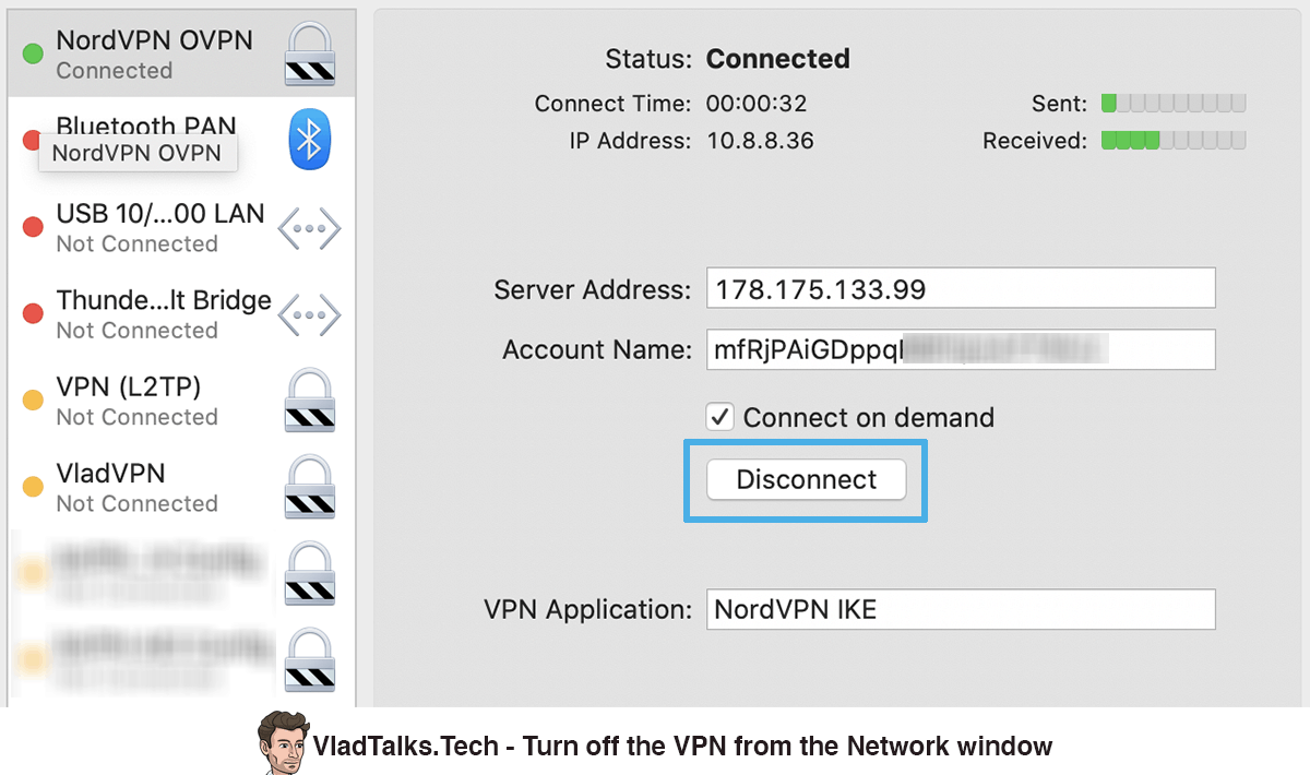 How to turn off VPN on Mac in less than 10 seconds 5 Turn off VPN on macOS from the Network window