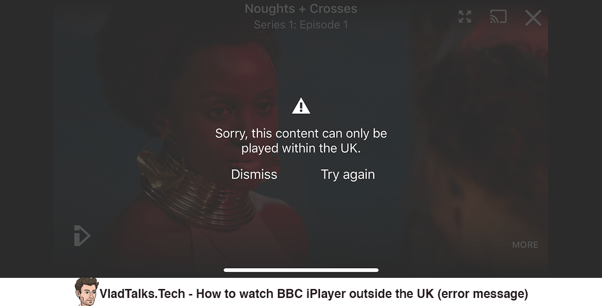 How to watch BBC iPlayer outside UK on iPhone or iPad - Fast and easy! 30 How to watch BBC iPlayer outside the UK - Error message