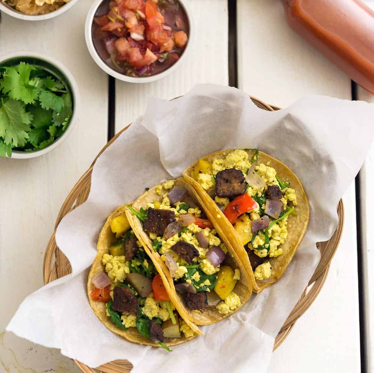 Squash & Scramble Breakfast Tacos