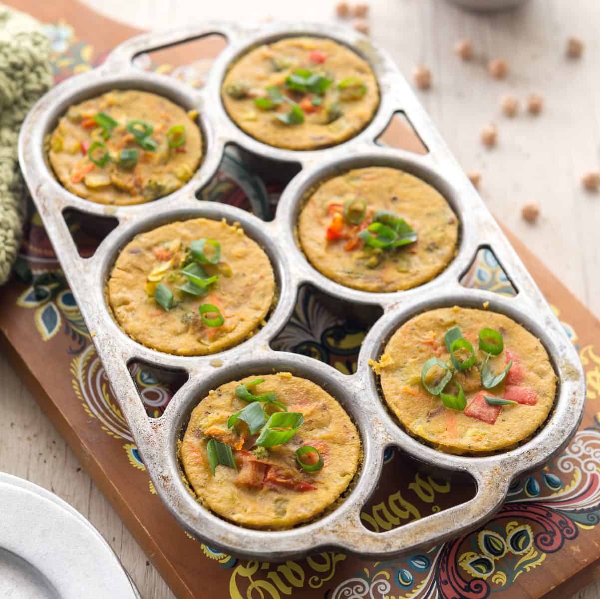 Vegan Veggie Frittata Bites