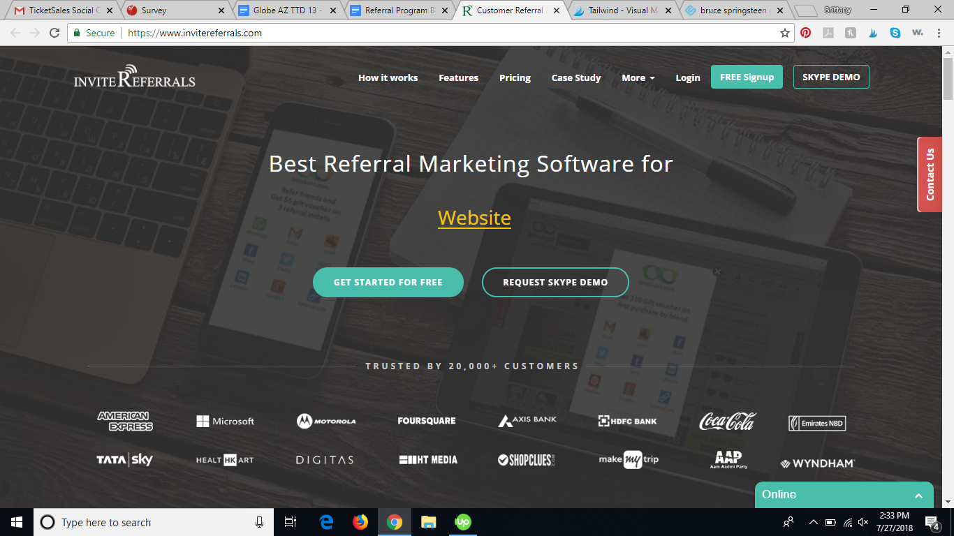 invitereferrals referral program software review