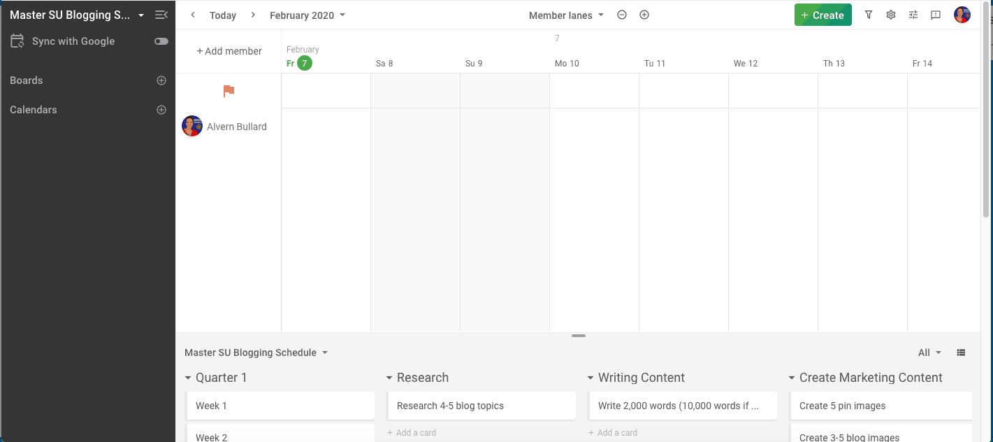 Blogging Schedule Planyway Planner