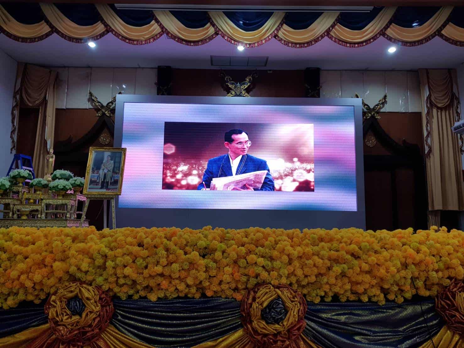 P4 Indoor จอ Led Screen Display โรงเรียนวัดเขมาภิรตาราม