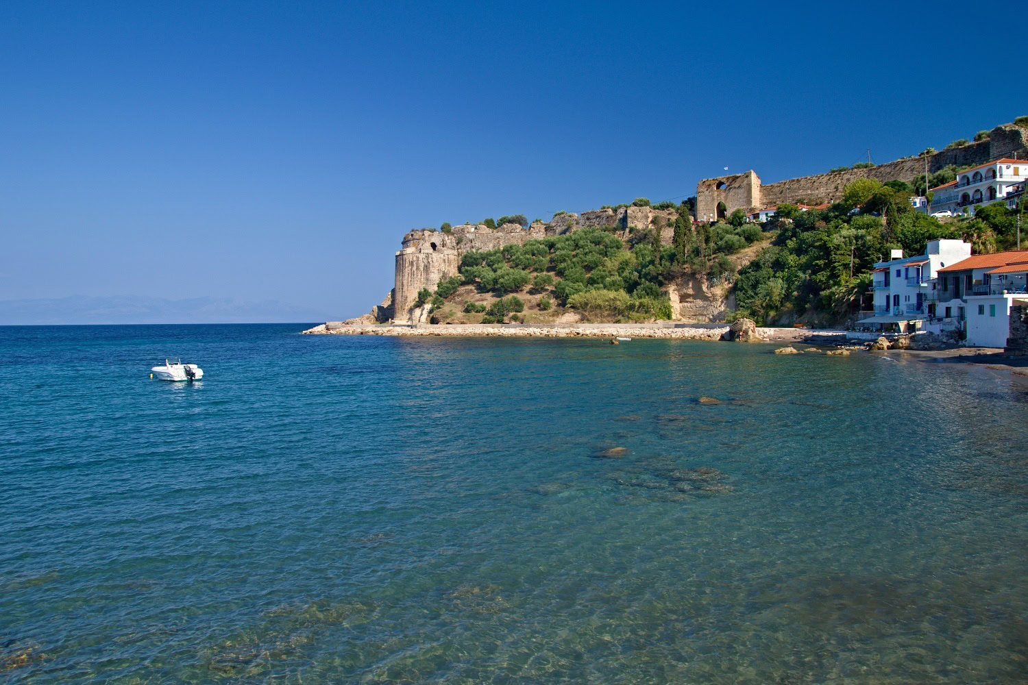 Sanset over the Castle of Methoni, Messinia, Greece
