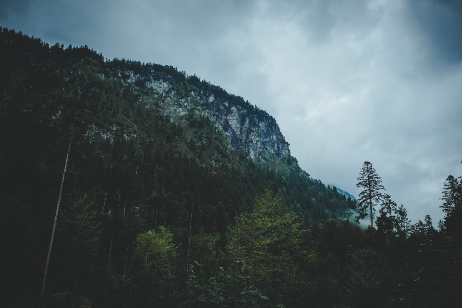Aufstieg zum Heilbronner Weg in Oberstdorf