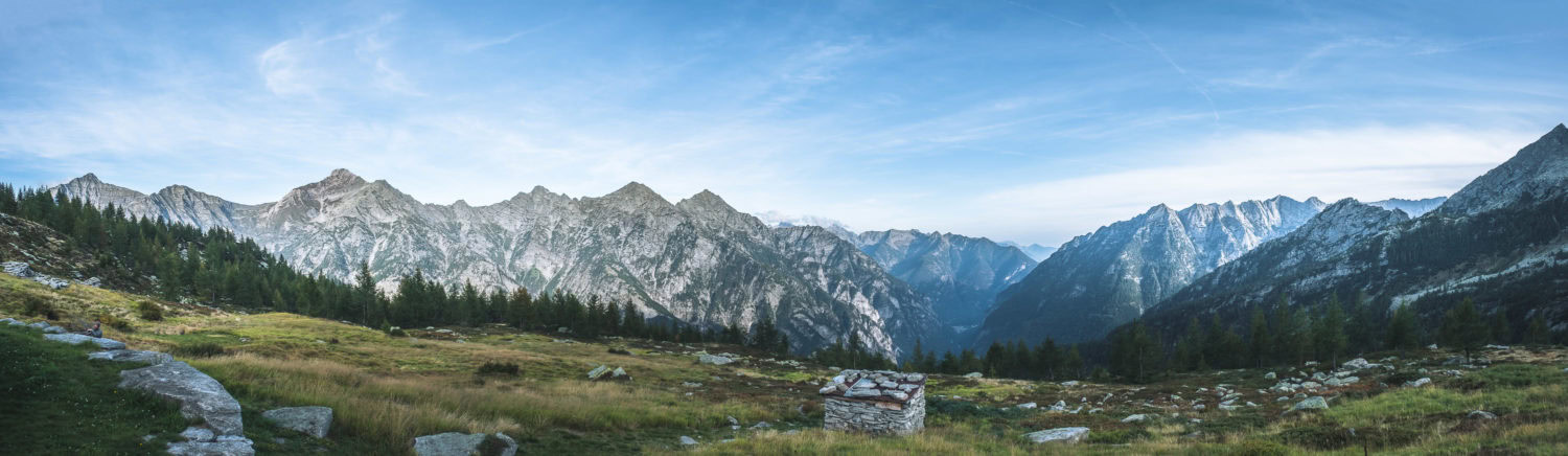 Panorama einer Berglandschaft