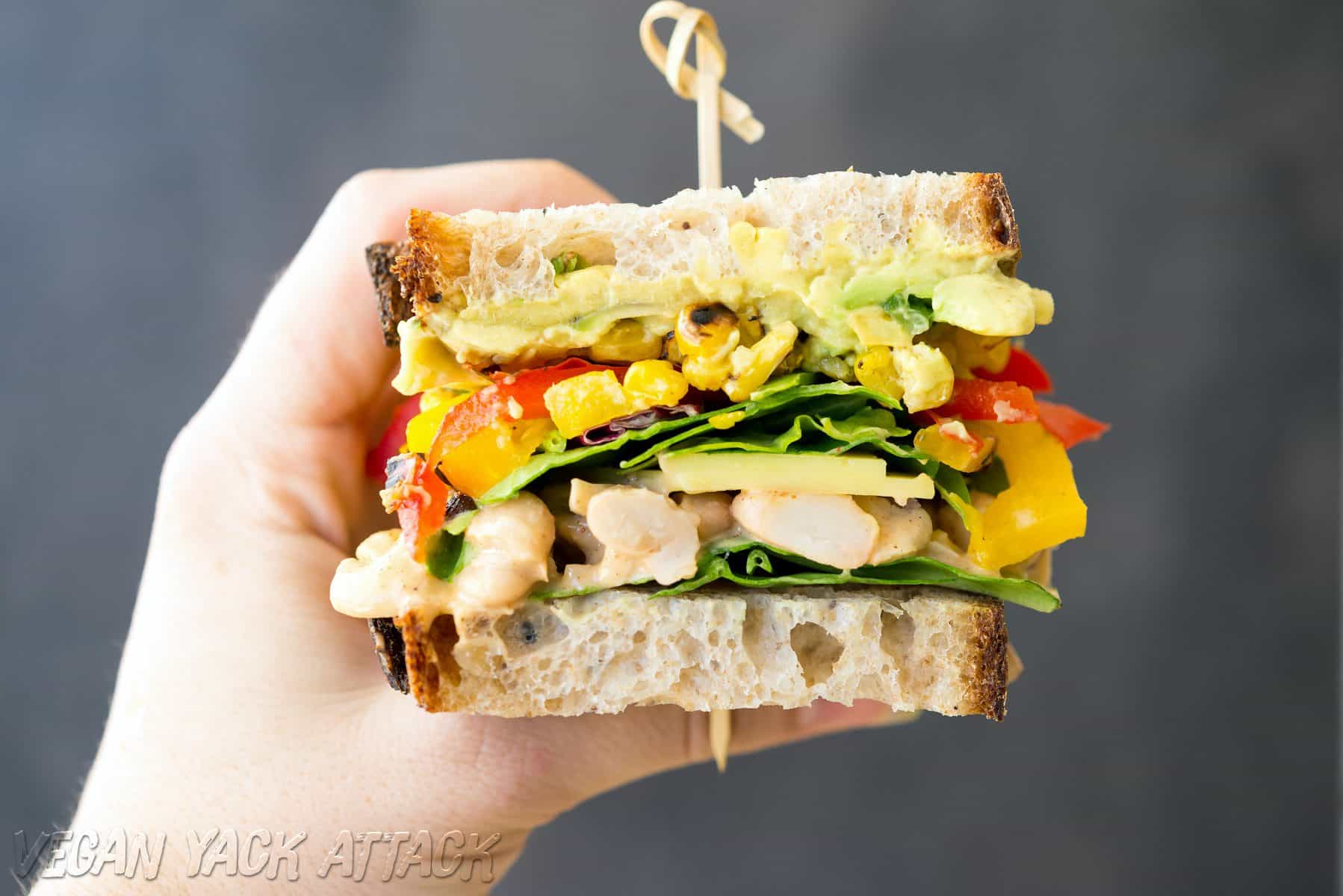 Chipotle White Bean Salad Sandwich Vegan Yack Attack