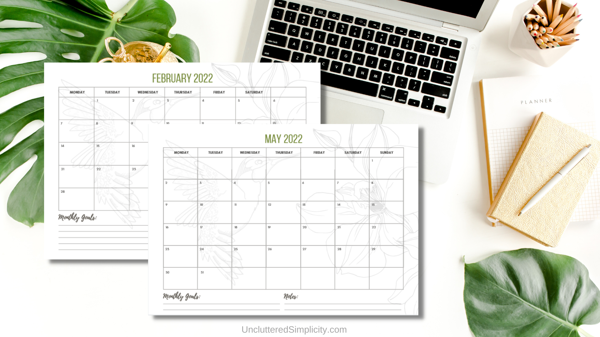 Free 2022 Printable Calendar