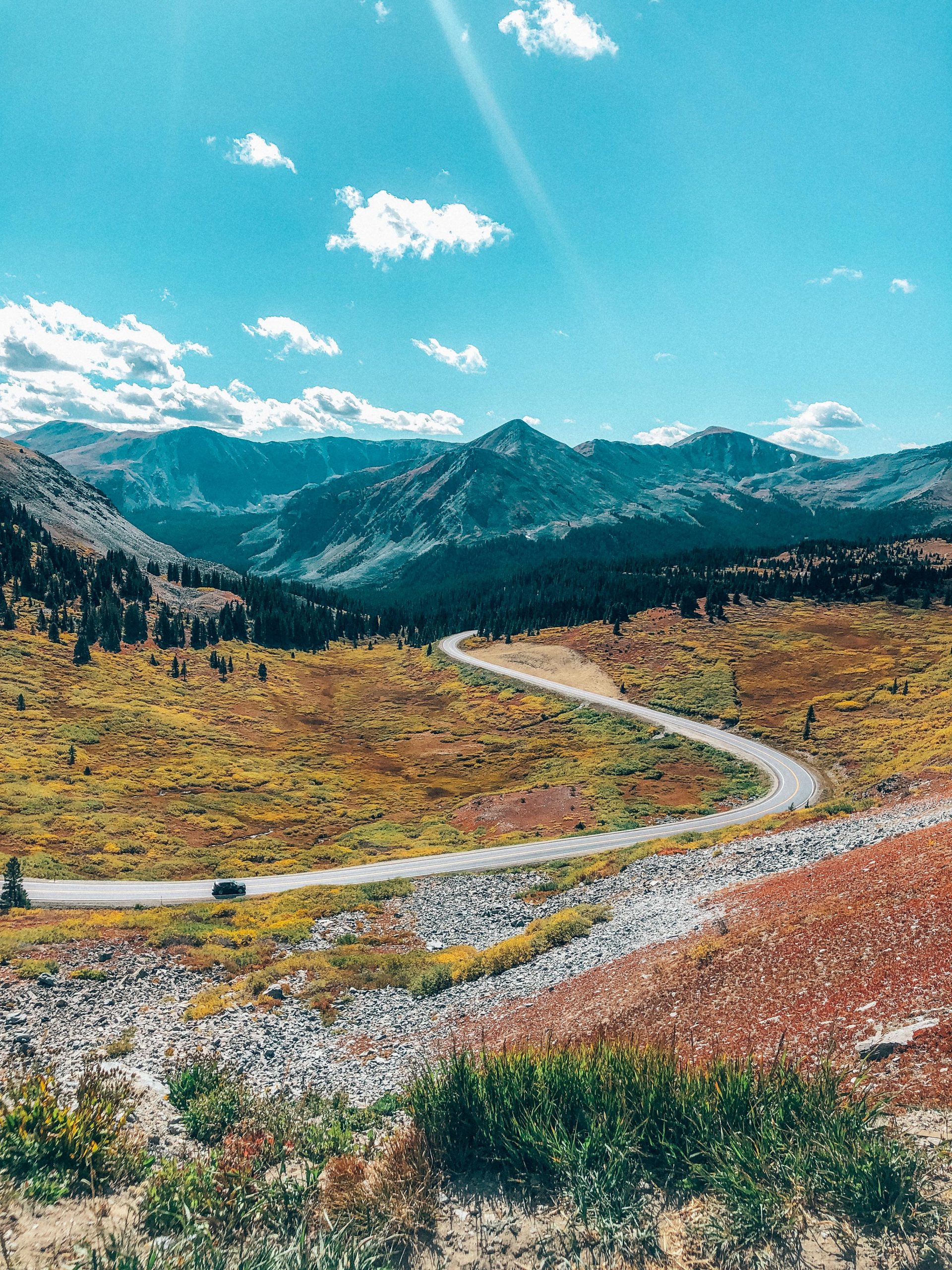 Fall on Cottonwood Pass - view from the Continental Divide