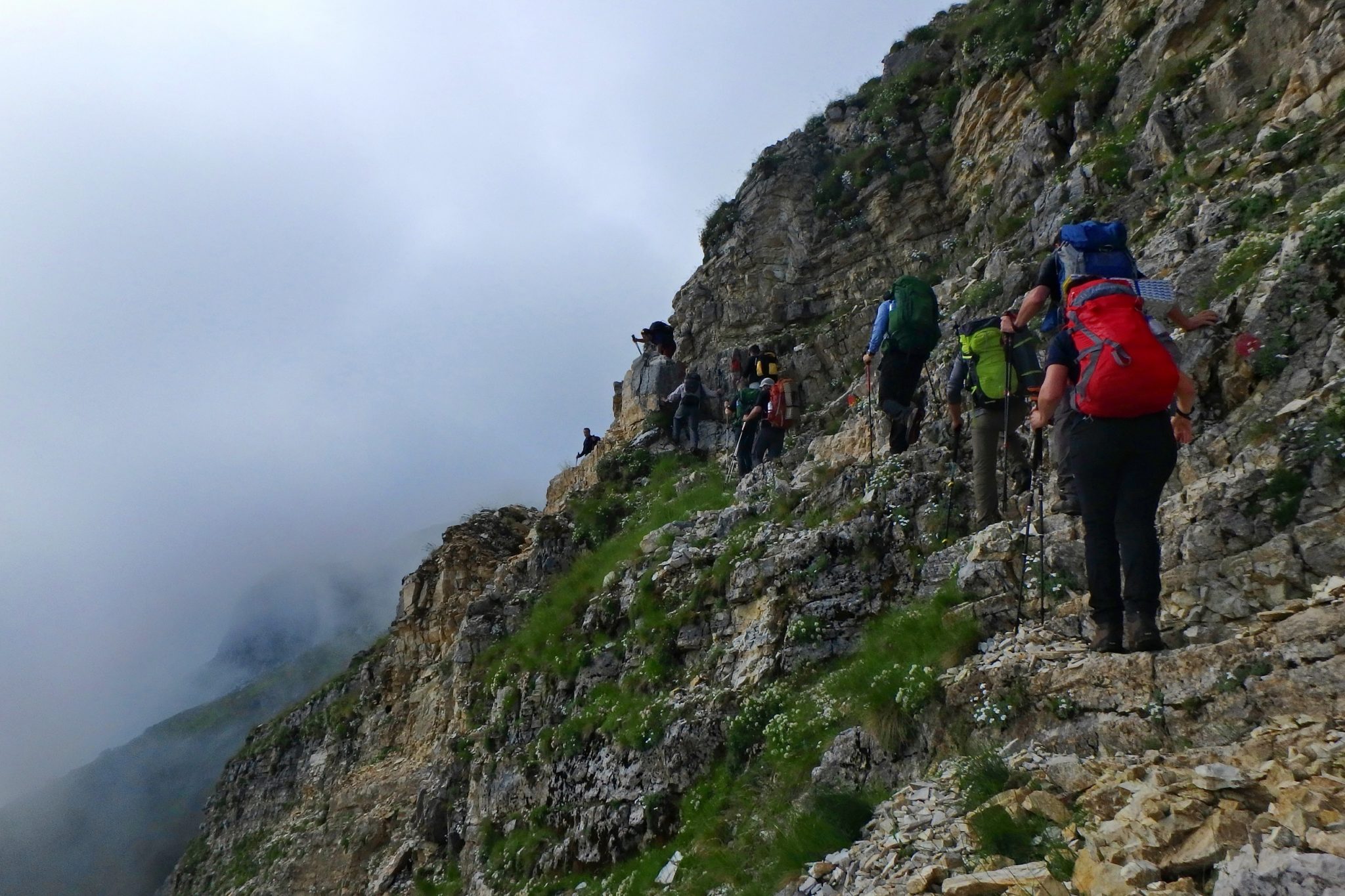 Summiting Stroggoula, Tzoumerka