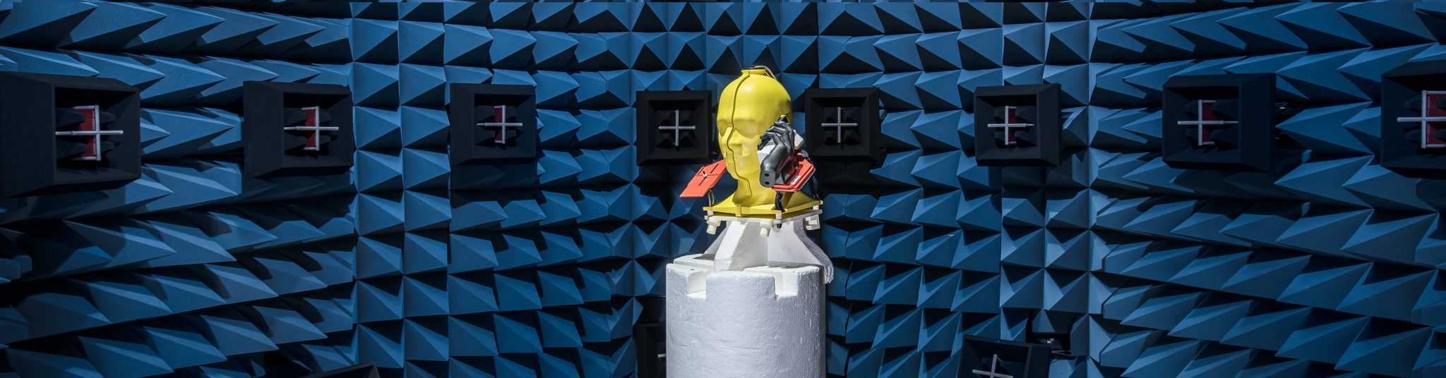Yellow OTA robot in OTA laboratory