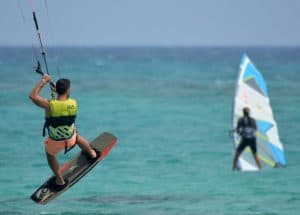 kitesurfing