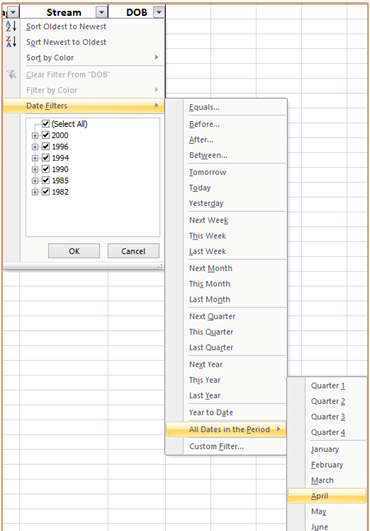 Using Filters - Getting Data Based on Criteria