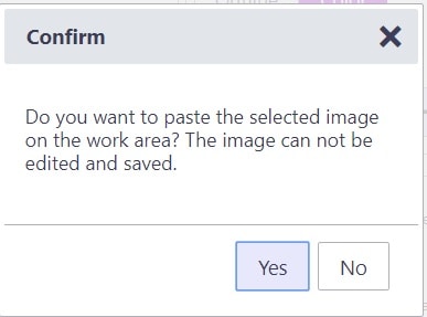 Canvas Workspace Trace Image confirm graphic