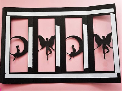 Easy Fairy Lantern double sided tape areas