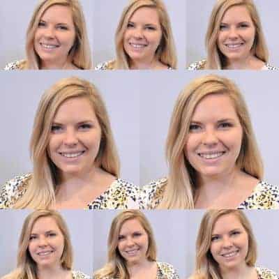 Boston headshot photo booth with auto-correct Boston headshot photo booth with auto-correct automatically touches up participants.