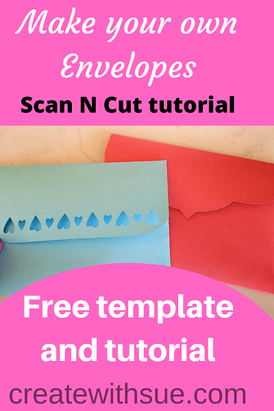 Make your own large envelopes with free template and tutorial pin for the post