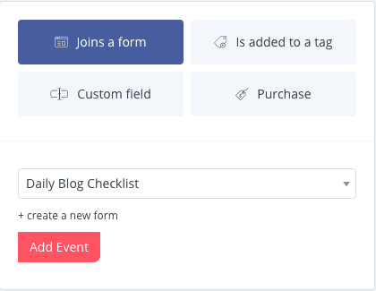 Visual automation step 1