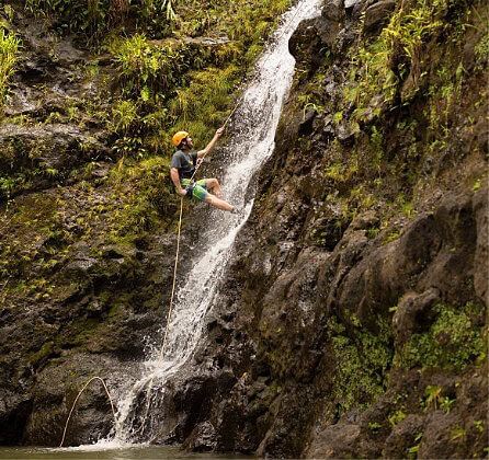 Canyoneering Waterfall Tours Maui, HI