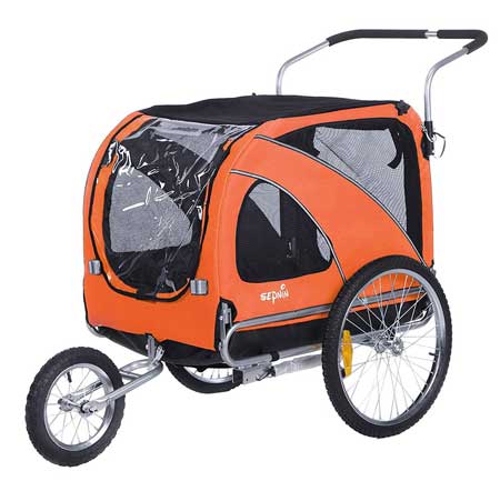 solvit houndabout classic steel bicycle trailer