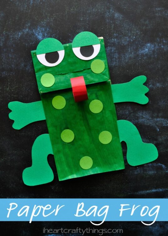 Paper Bag Frog Puppet Kids Craft I Heart Crafty Things Paper Bag Frog Puppet Kids Craft I Heart Crafty Things