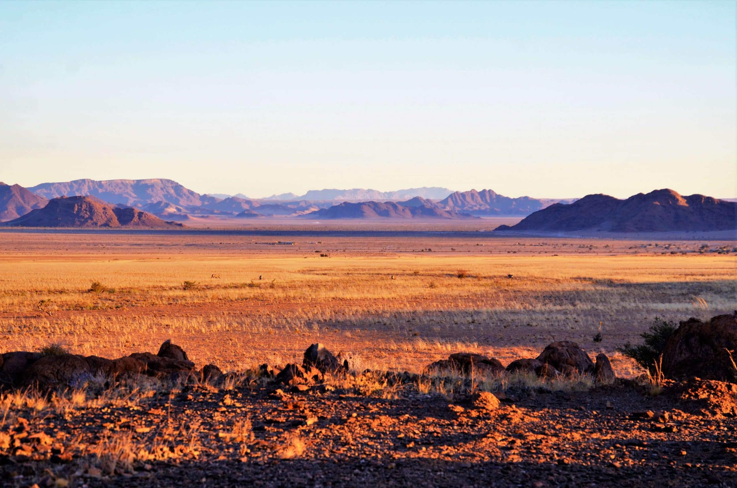 Sonnenuntergang über der Namib
