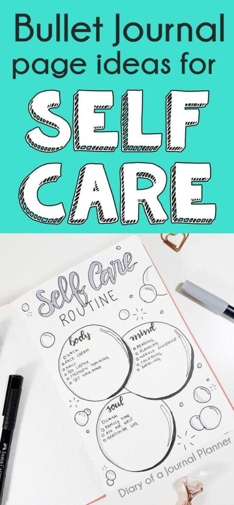 Self care Journal Ideas (15 Inspiring Bullet Journal Self ...